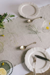 'Herbarium' Series 2, Limited Edition Table Runner on Natural Irish linen