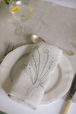 'Herbarium' Series 2, Limited Edition Set of Napkins on Natural Irish linen