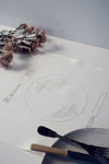 Gift Set 'Silver Service' Irish Linen Table Runner & Napkins, Metallic