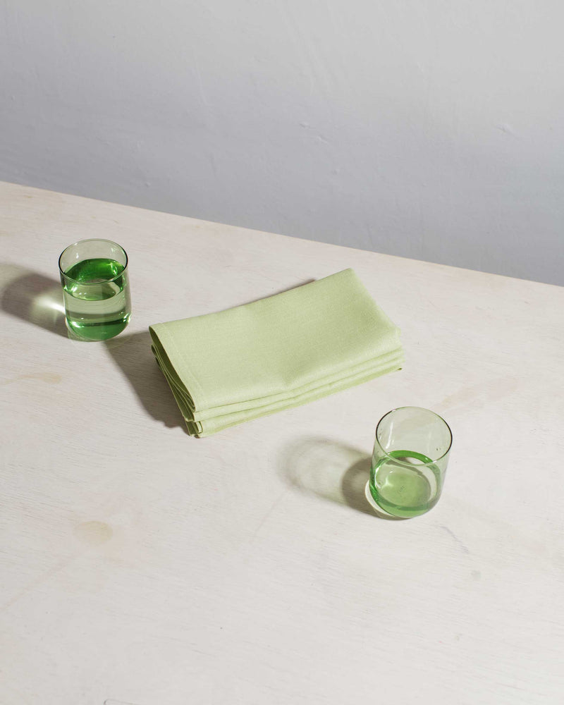 Limited Edition Irish Linen Napkin in Citrus Green