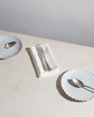 Plain irish linen napkin in ivory