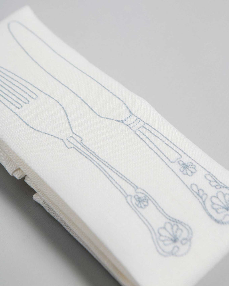 Gift Set 'Silver Service' Irish Linen Personalised Table Runner & Napkins
