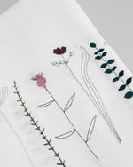 Personalised 'Irish Wildflower' Irish Linen Table Runner earth colour